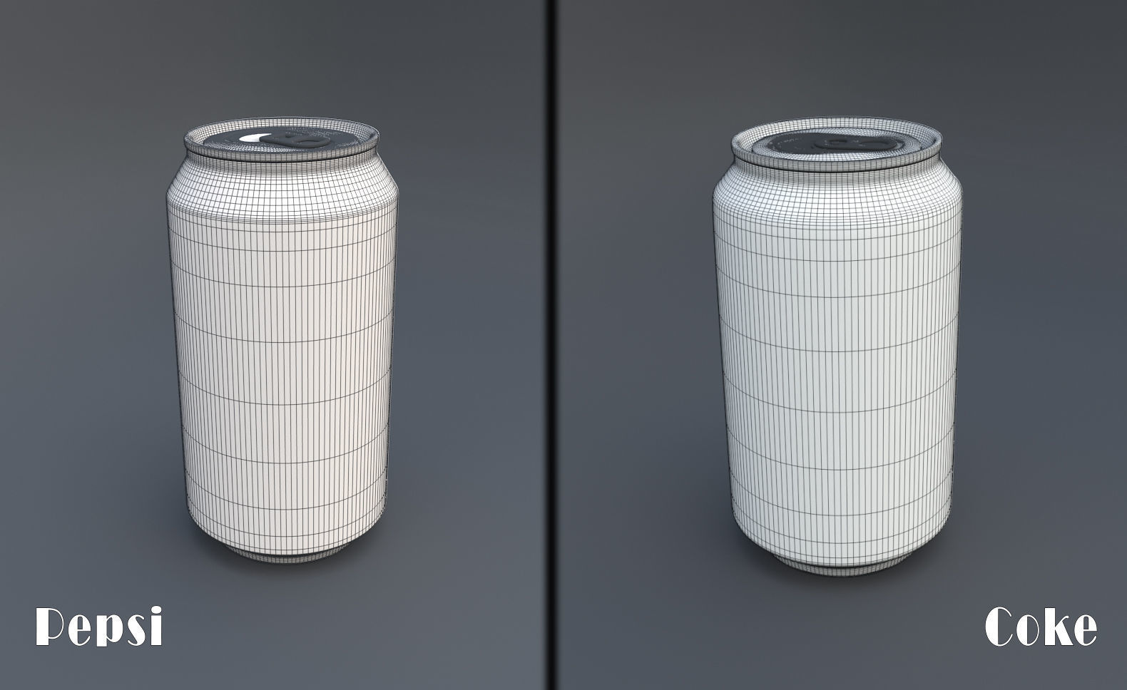 Soda Can Pack Low-poly 3D model_15