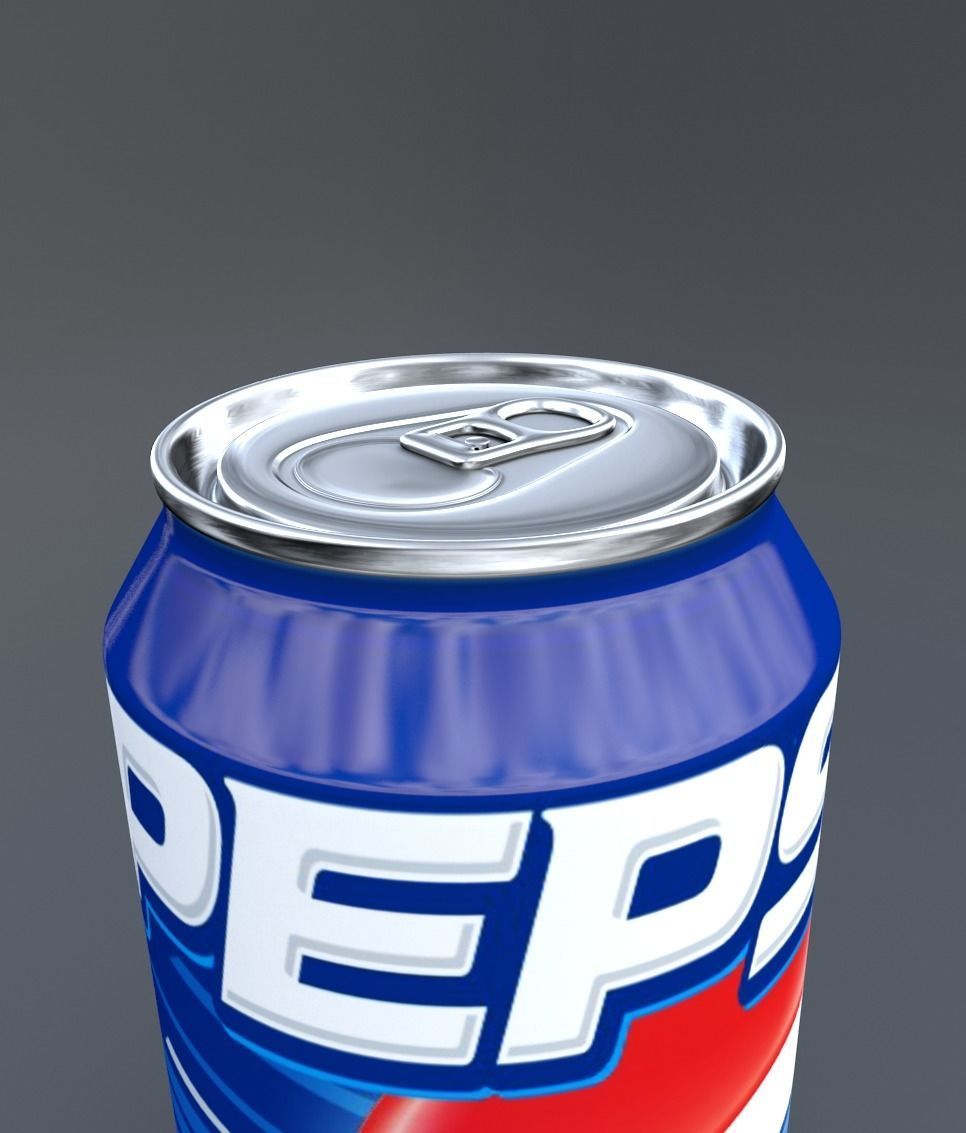 Soda Can Pack Low-poly 3D model_12
