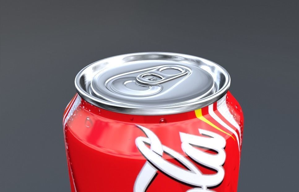 Soda Can Pack Low-poly 3D model_5