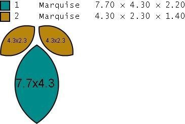 marquise pendant 3D print model_2