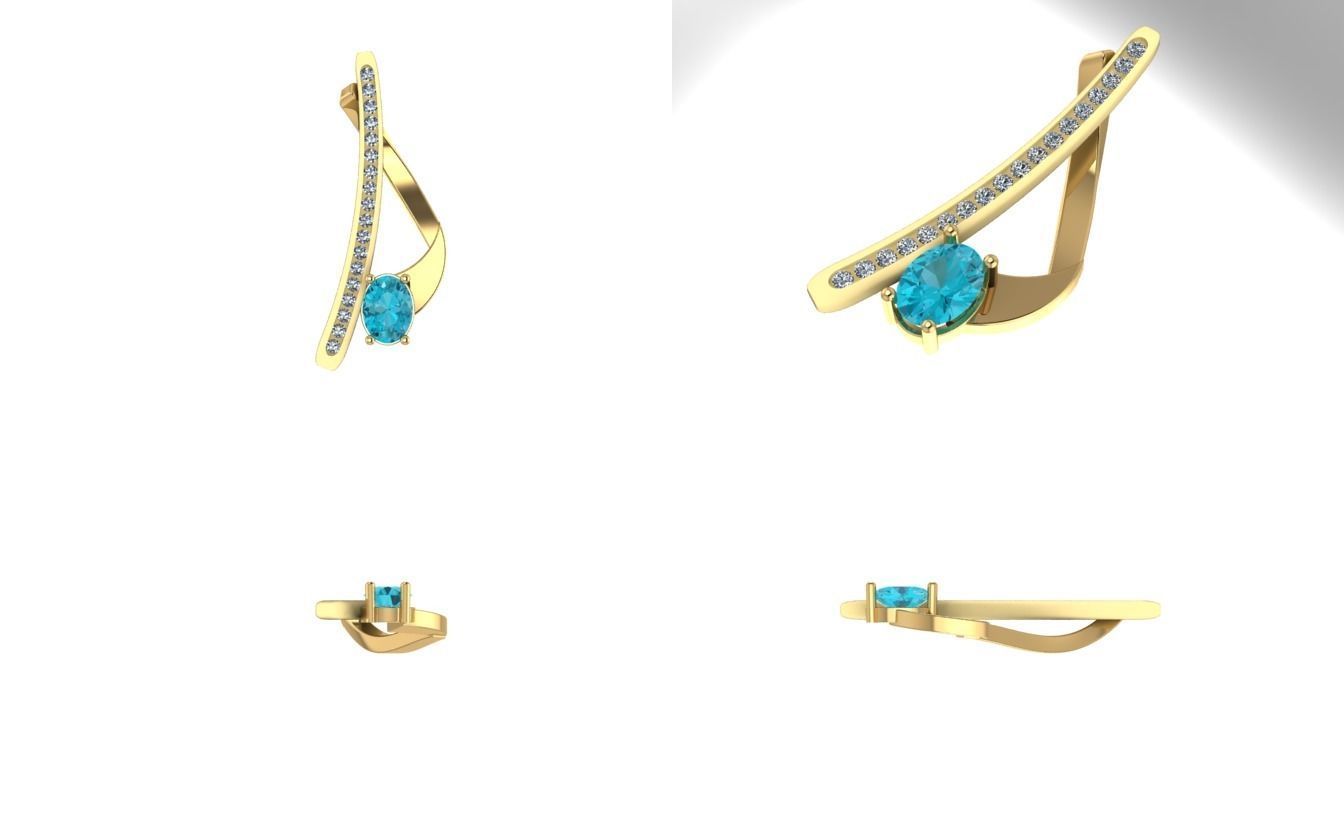 Diamond pendant 3D print model_1