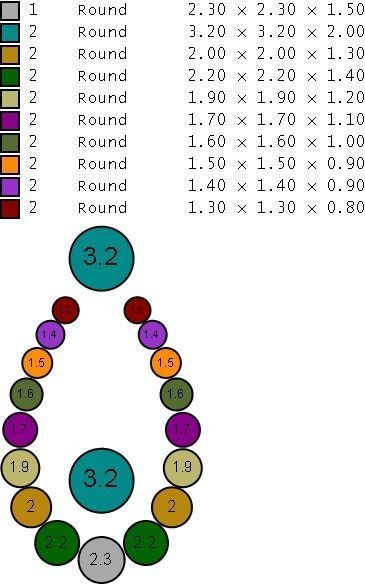 diamond pendant 3D print model_2