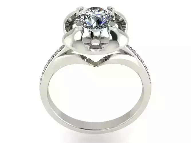 JEWELRY ENGAGEMENT RING STL FILE FOR DOWNLOAD AND PRINT- CC32