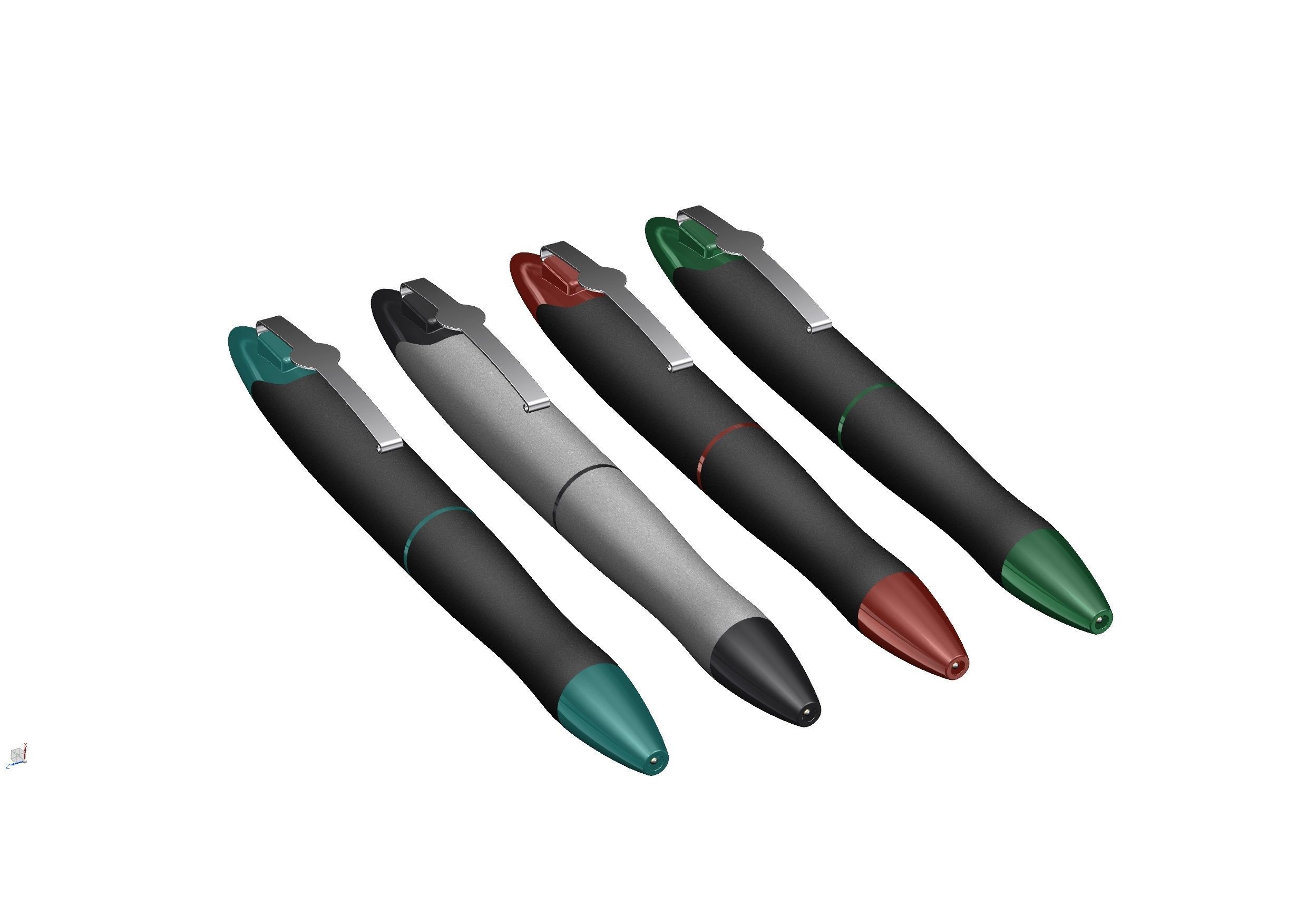 Luxury and stylish pen design having twist mechanism 3D model_1