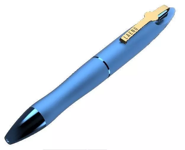 Luxury and stylish pen design having twist mechanism 3D model_0