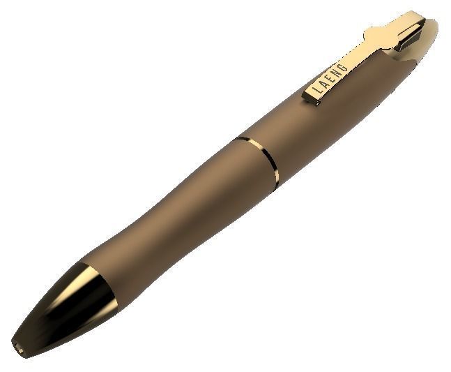 Luxury and stylish pen design having twist mechanism 3D model_2