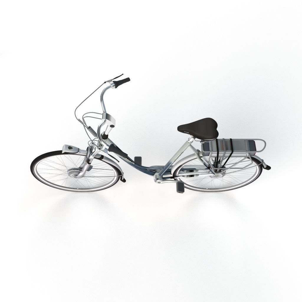 3D Gazelle Orange Bicycle model 3D model_1