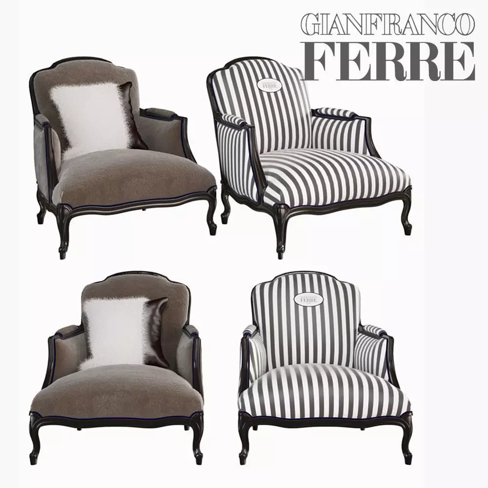 3D Welcome Armchair Gianfranco Ferre model 3D model_0