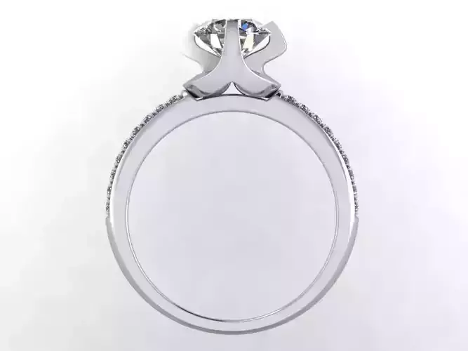JEWELRY ENGAGEMENT RING STL FILE FOR DOWNLOAD AND PRINT- CC35