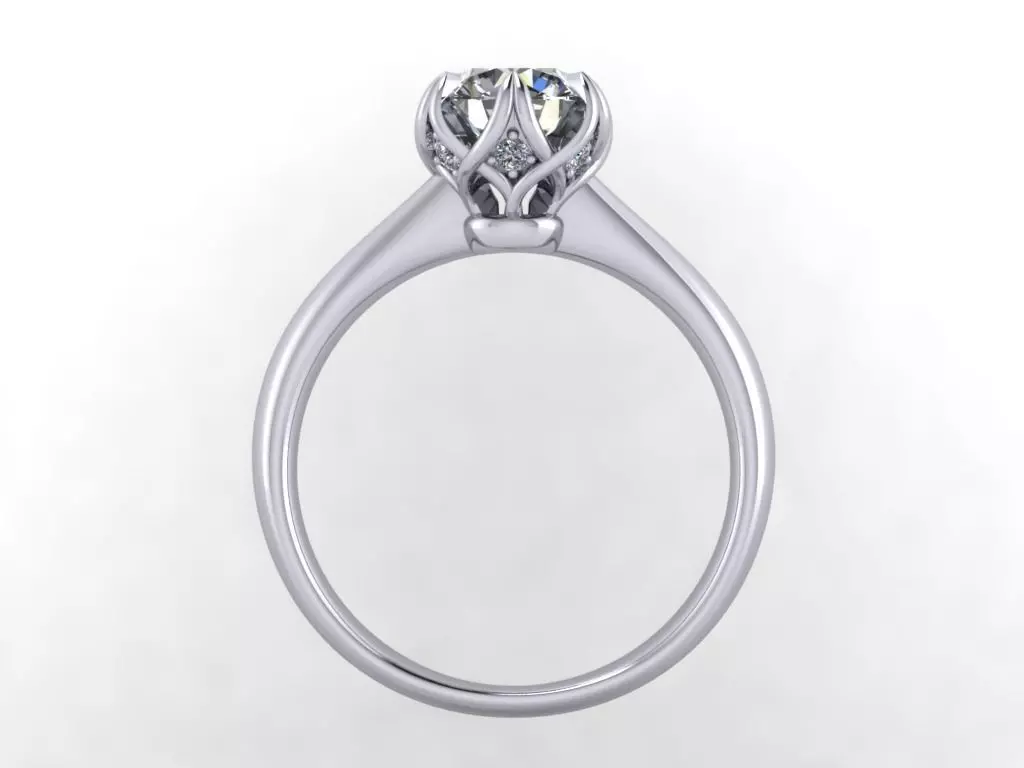 JEWELRY ENGAGEMENT RING STL FILE FOR DOWNLOAD AND PRINT- CC38 3D print model_0