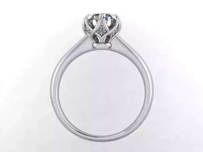 JEWELRY ENGAGEMENT RING STL FILE FOR DOWNLOAD AND PRINT- CC38 3D print model