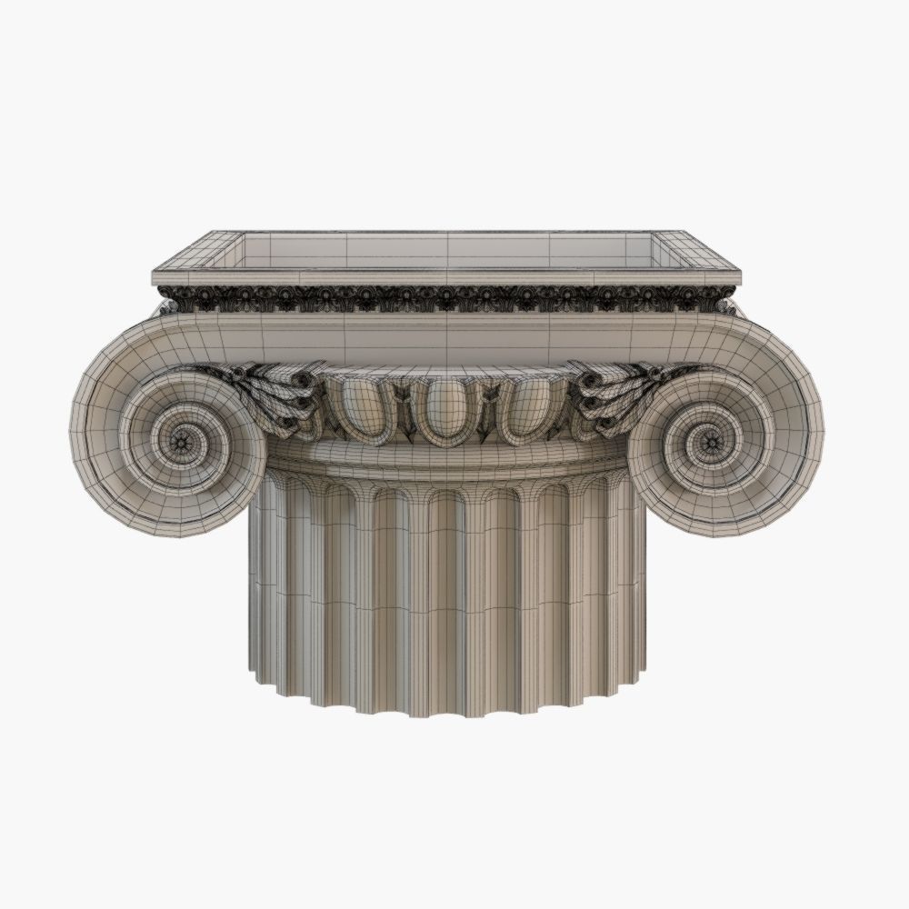 Classic capital model 3D model_11