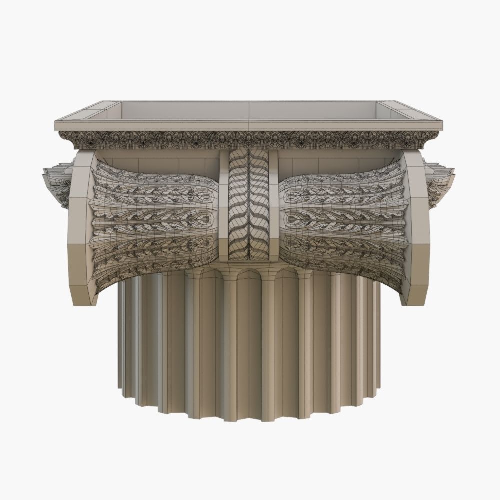Classic capital model 3D model_3