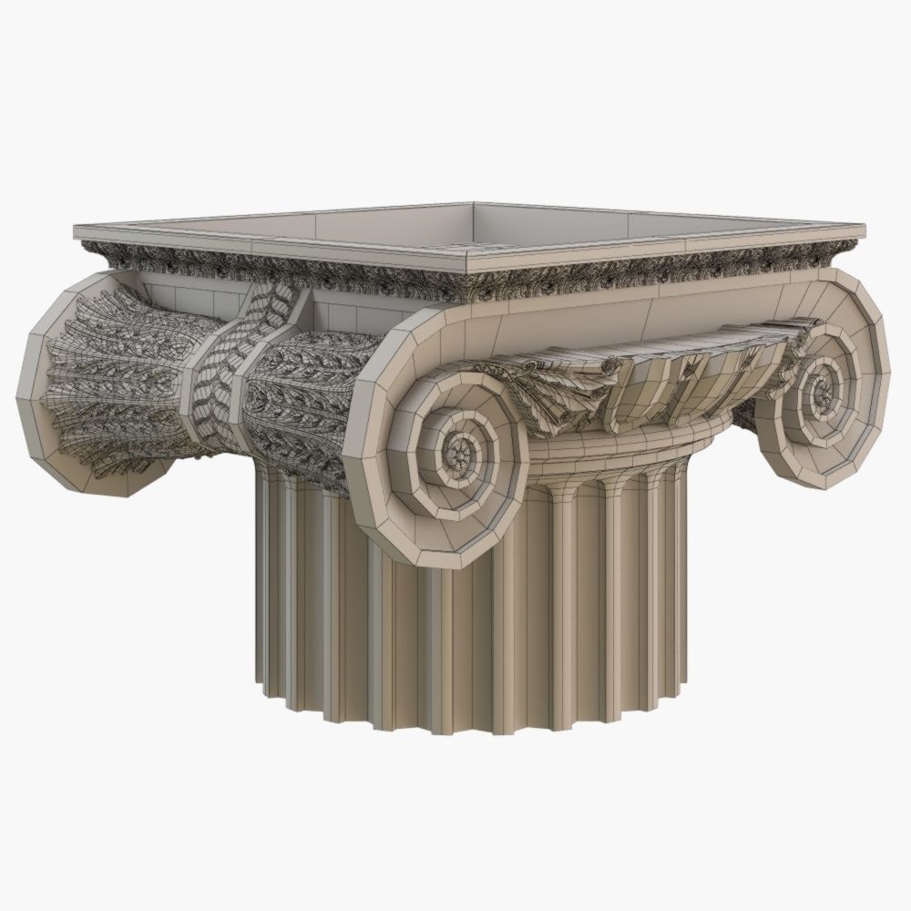 Classic capital model 3D model_8