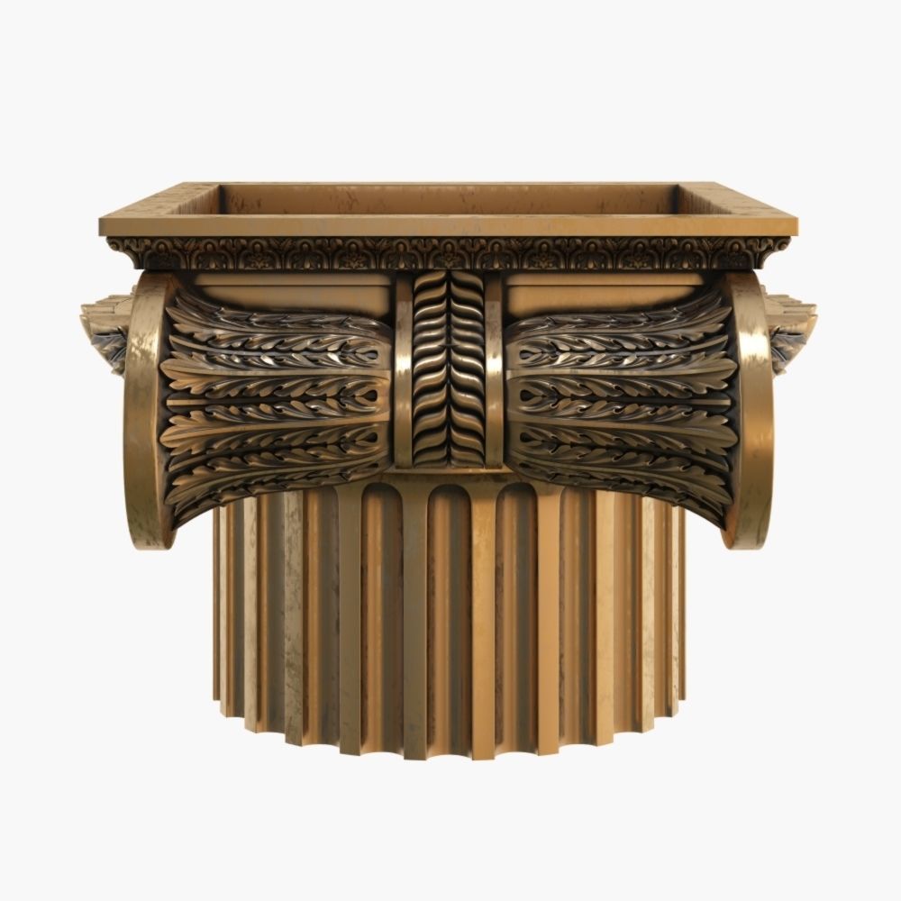 Classic capital model 3D model_2