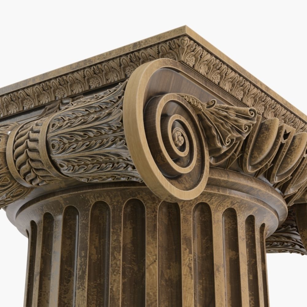 Classic capital model 3D model_13