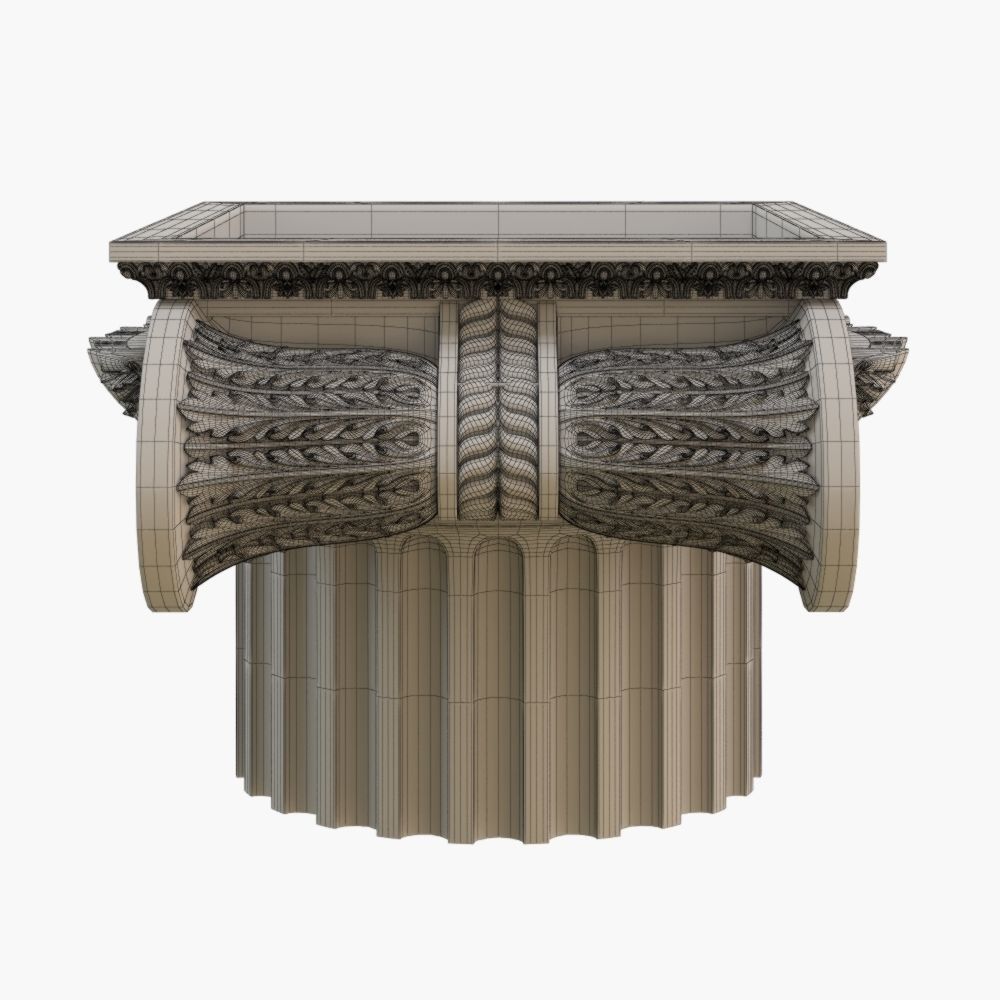 Classic capital model 3D model_6
