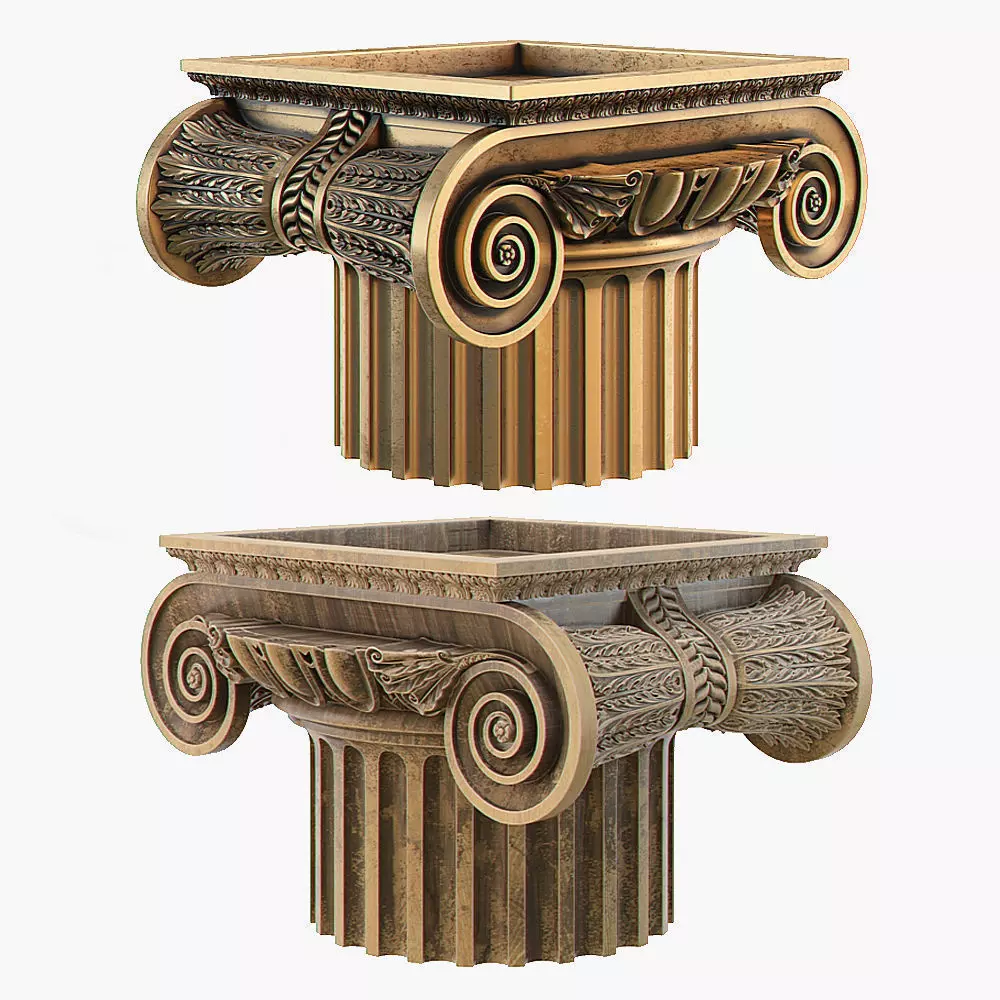 Classic capital model 3D model_0