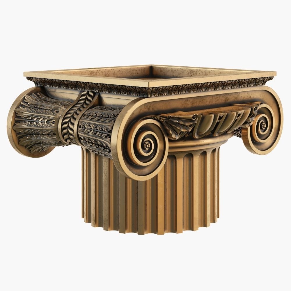 Classic capital model 3D model_5