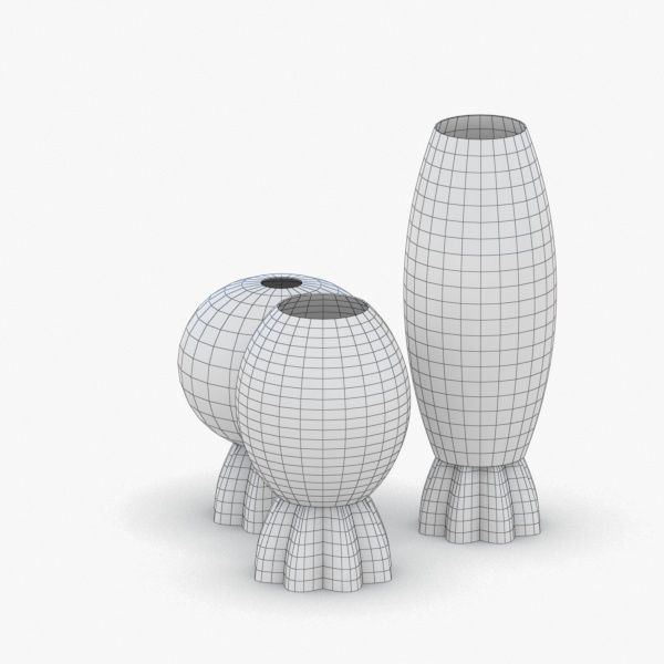 1373 - Table Lamp Low-poly 3D model_4