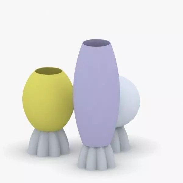 1373 - Table Lamp Low-poly 3D model_0