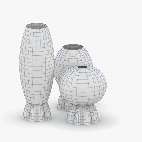 1373 - Table Lamp Low-poly 3D model_3