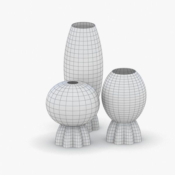 1373 - Table Lamp Low-poly 3D model_1