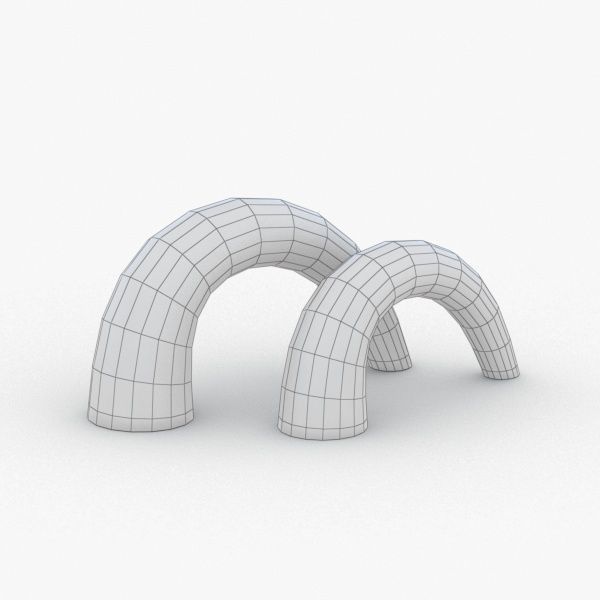 1376 - Table Lamp Low-poly 3D model_2