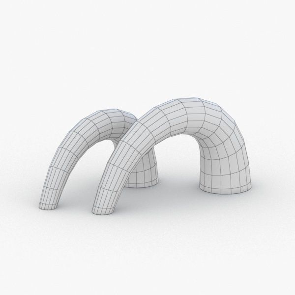 1376 - Table Lamp Low-poly 3D model_4