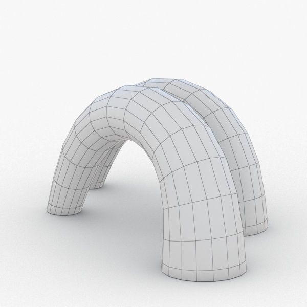 1376 - Table Lamp Low-poly 3D model_3