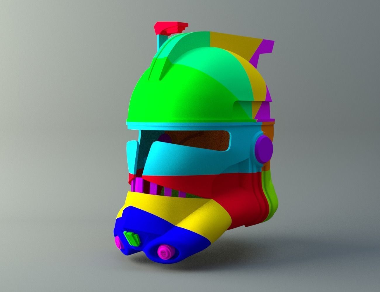 Clonetrooper helmet - Star Wars universe 3D print model_2