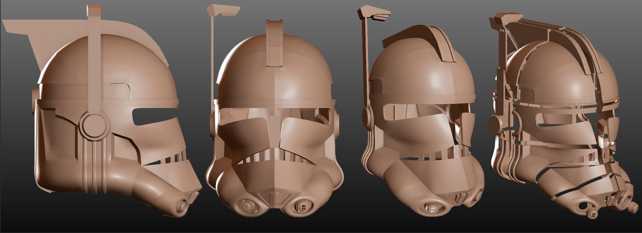 Clonetrooper helmet - Star Wars universe 3D print model_4