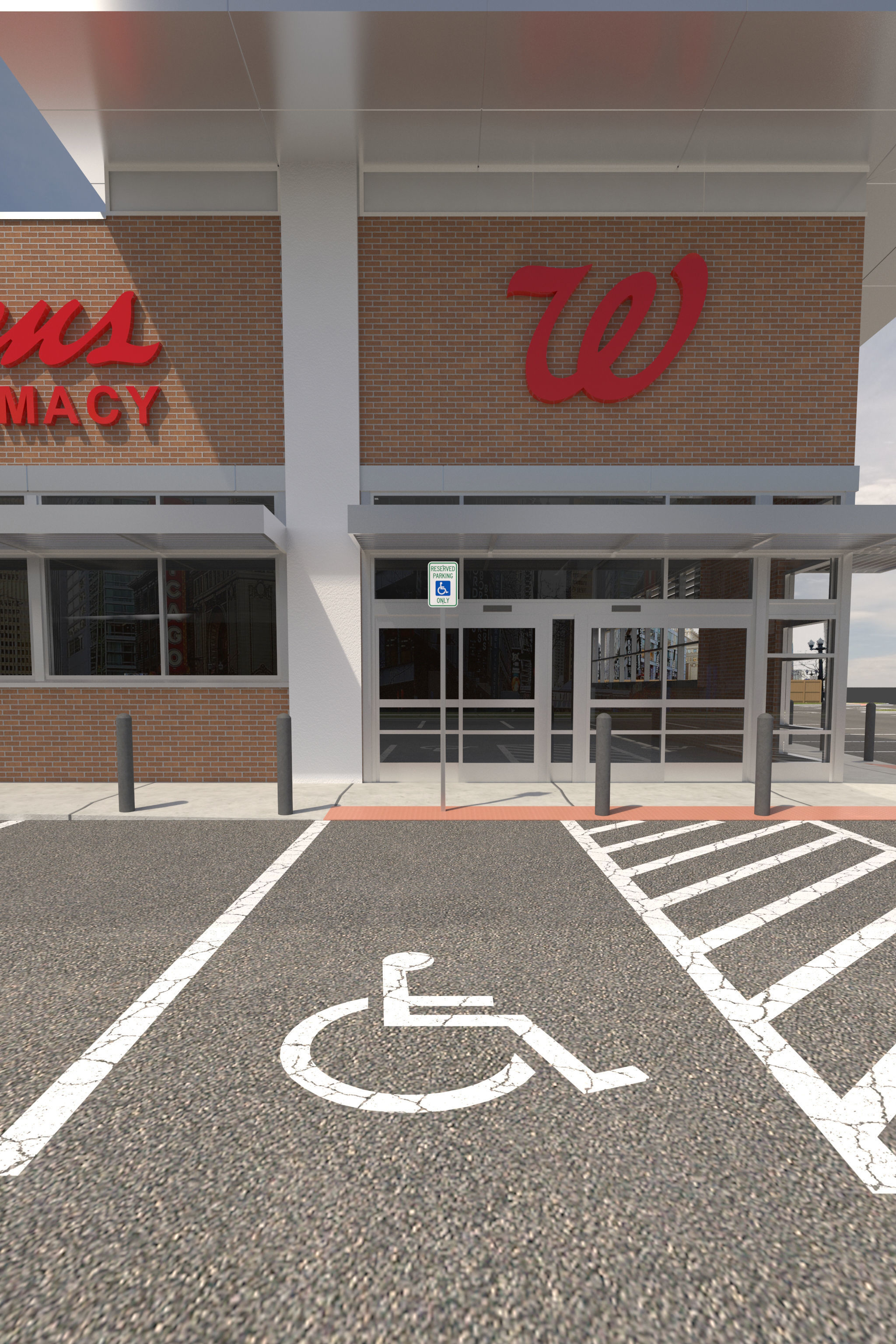 Retail-019 Walgreens with Site 3D model_6