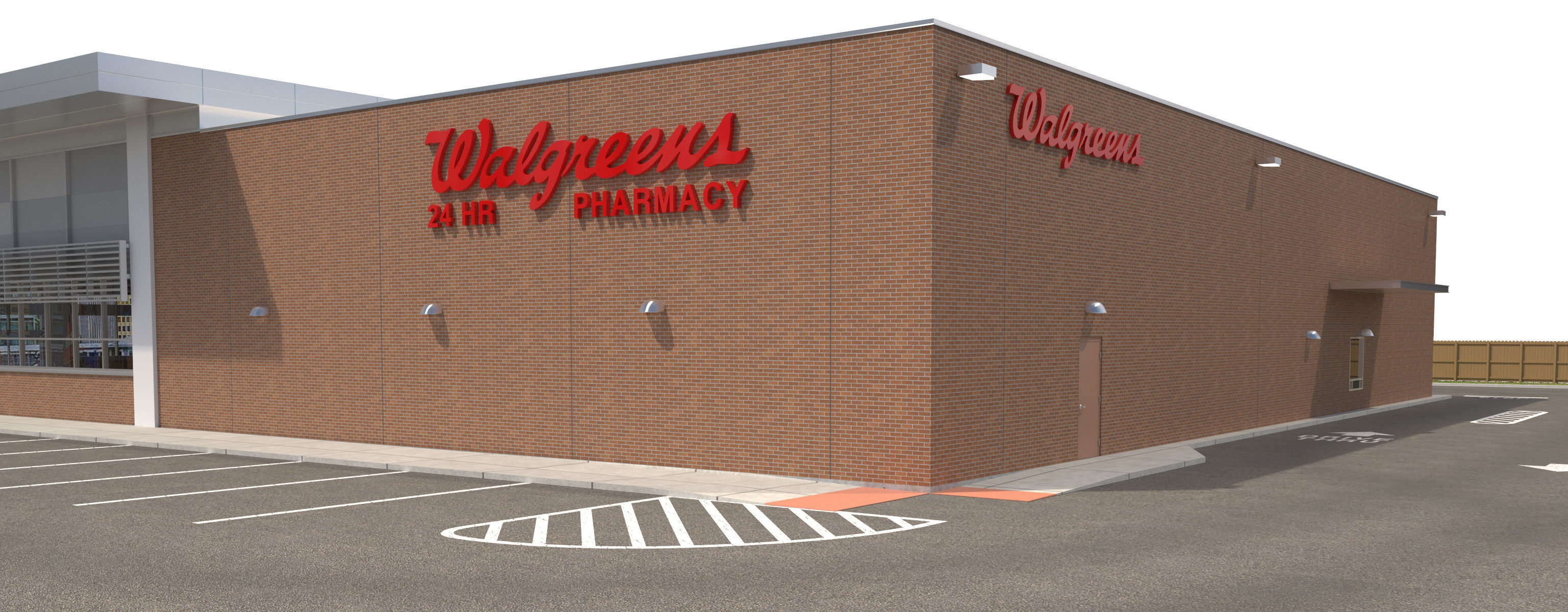 Retail-019 Walgreens with Site 3D model_18