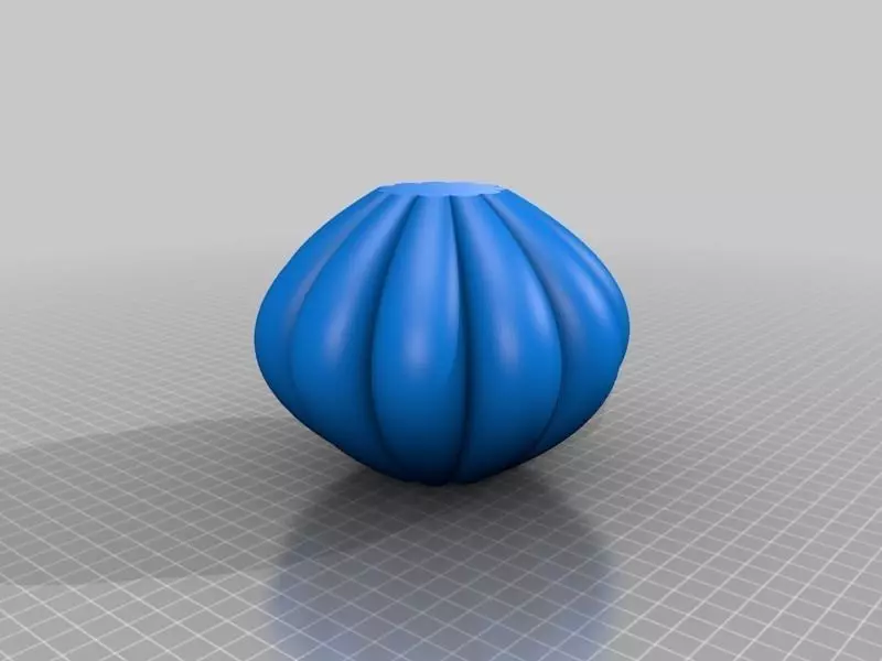 Pumpkin Vase 1 3D print model_0