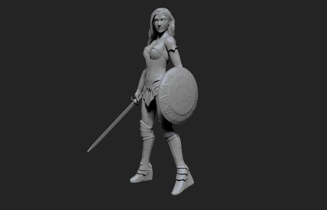 Wonder Woman 3D print model