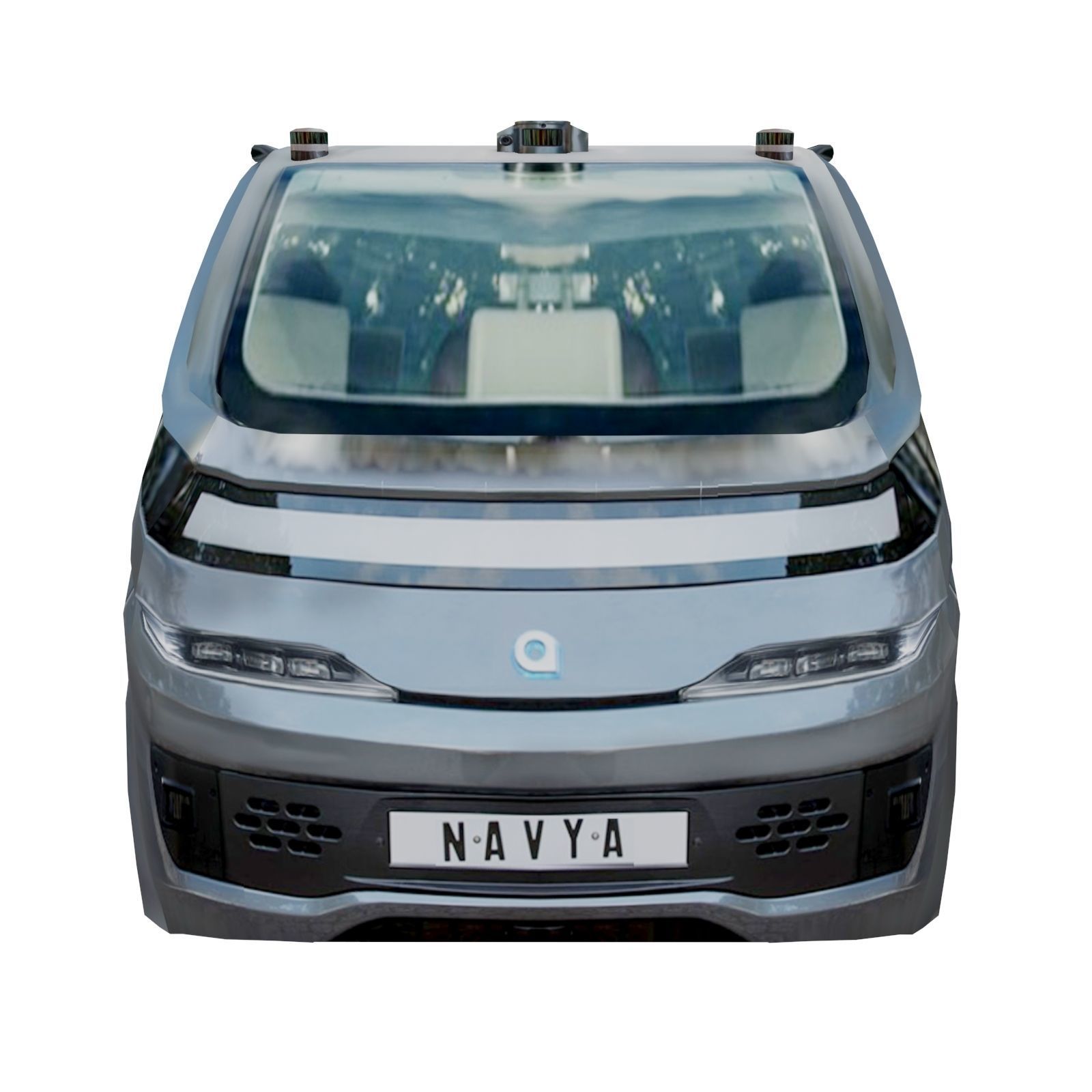 NAVYA Autonom Cab 2018 Low polygon Low-poly 3D model_3