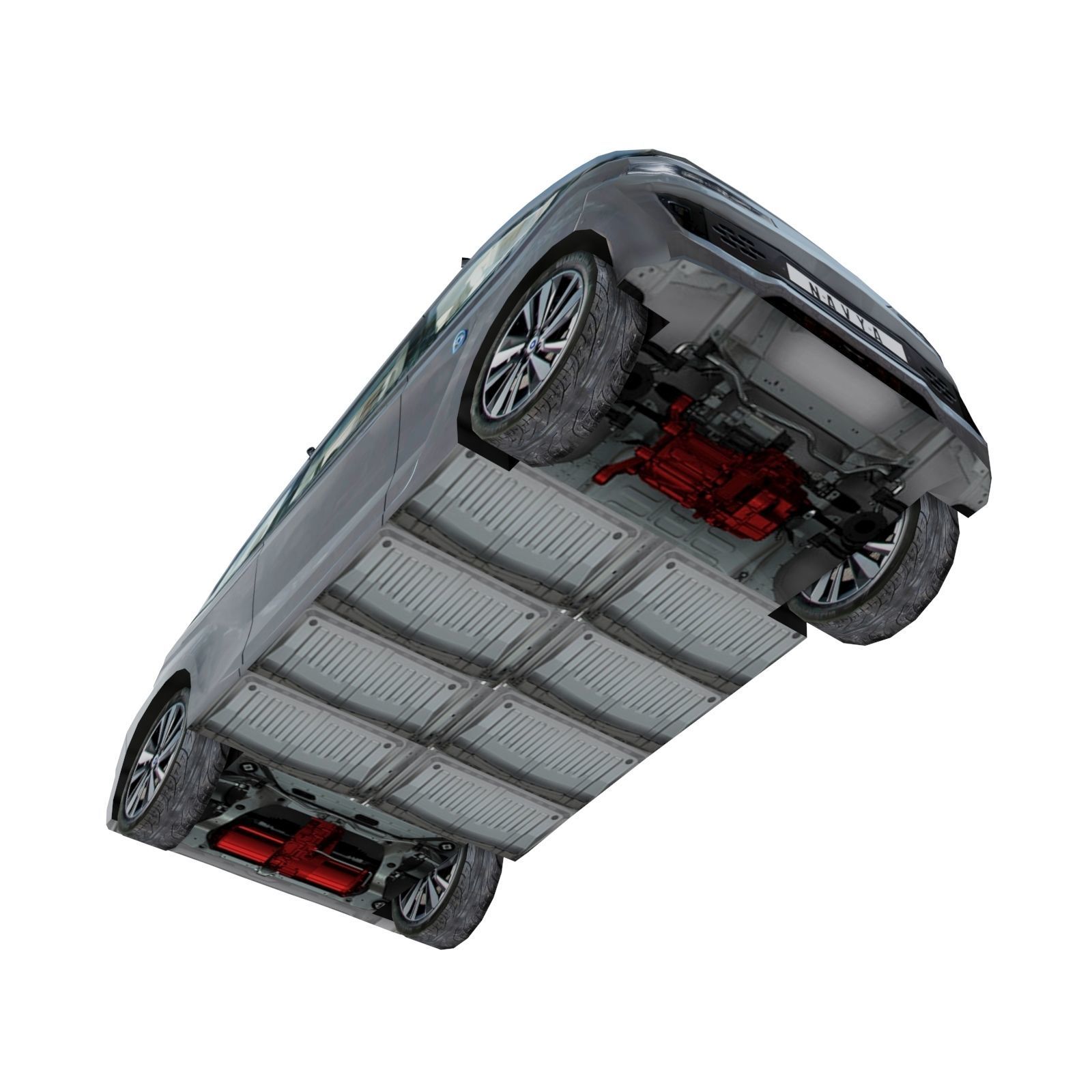 NAVYA Autonom Cab 2018 Low polygon Low-poly 3D model_7