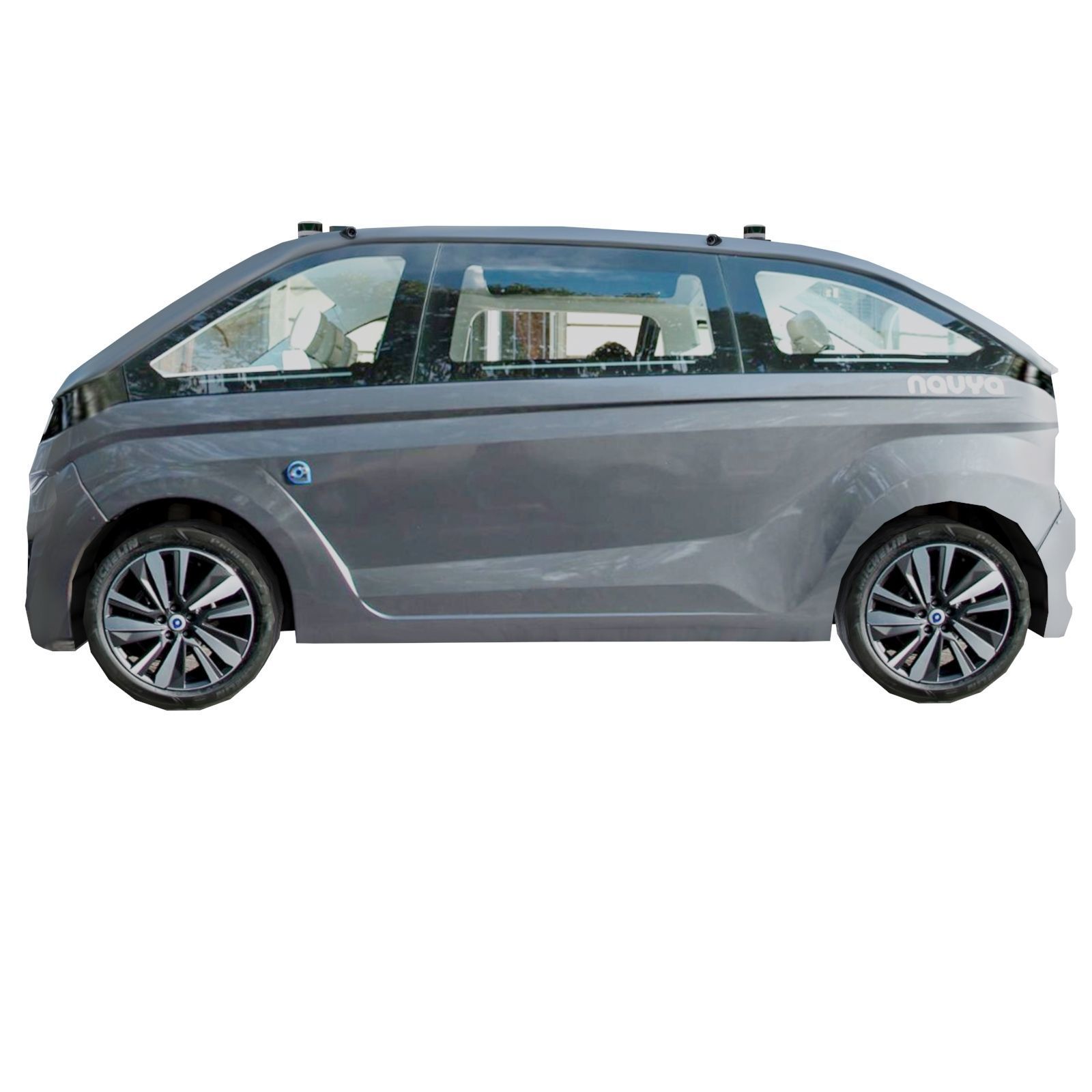 NAVYA Autonom Cab 2018 Low polygon Low-poly 3D model_1