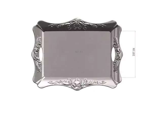 patterned tea tray 3D model