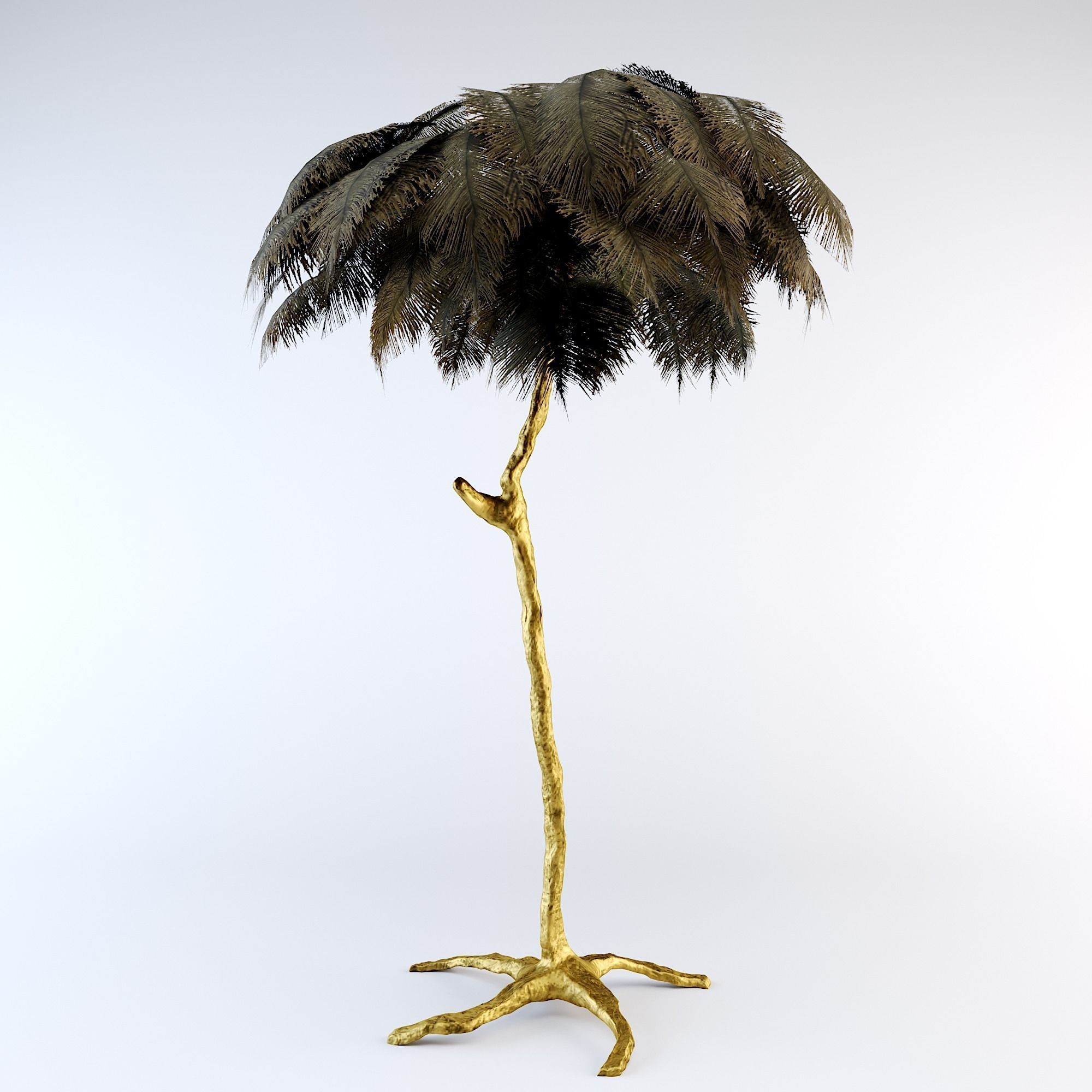 Ostrich Feather  Lamp 3D model_4