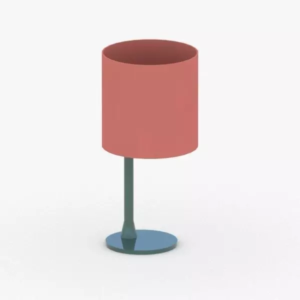 1380 - Table Lamp Low-poly 3D model_0