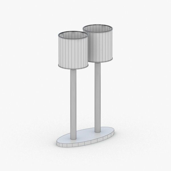 1381 - Table Lamp Low-poly 3D model_2