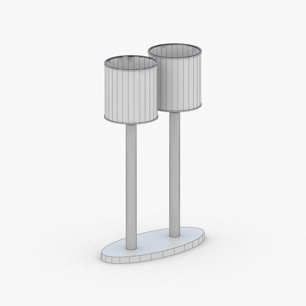 1381 - Table Lamp Low-poly 3D model_3