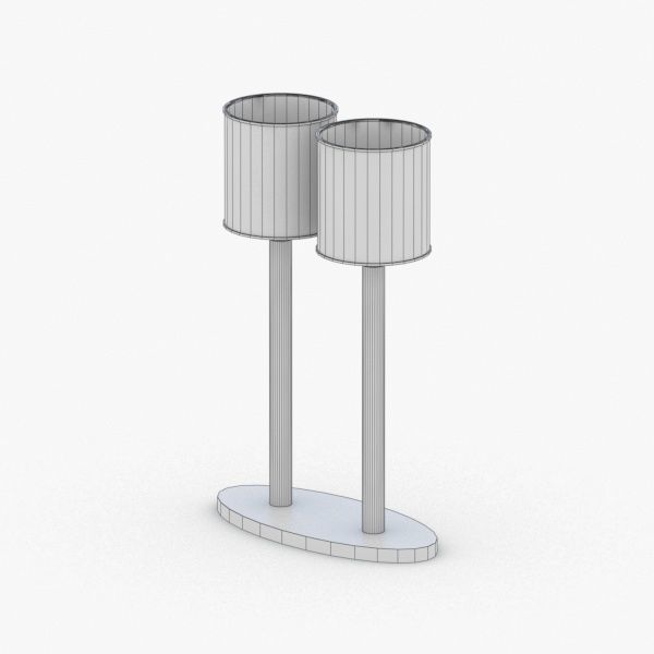 1381 - Table Lamp Low-poly 3D model_4