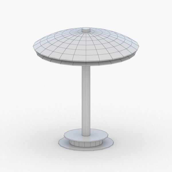 1389 - Table Lamp Low-poly 3D model_1