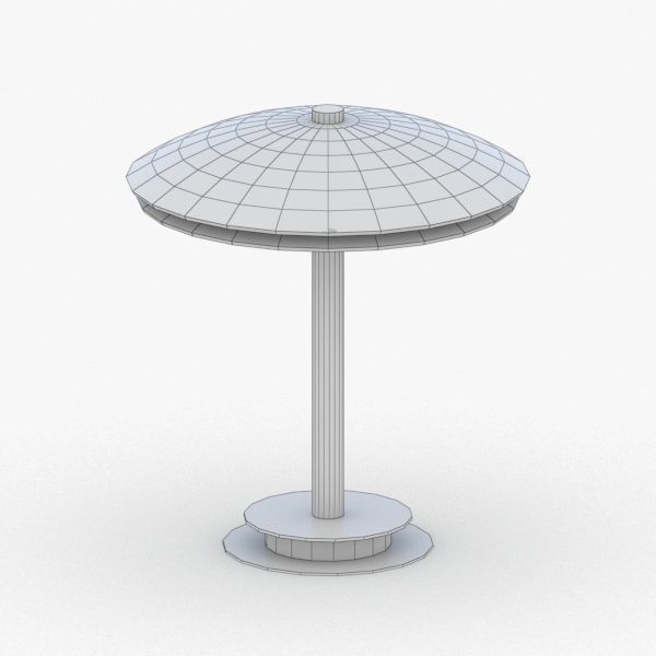 1389 - Table Lamp Low-poly 3D model_2