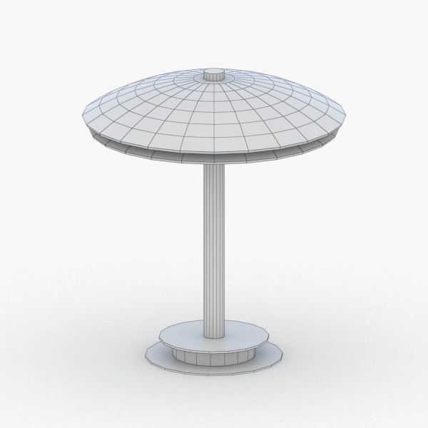 1389 - Table Lamp Low-poly 3D model_3