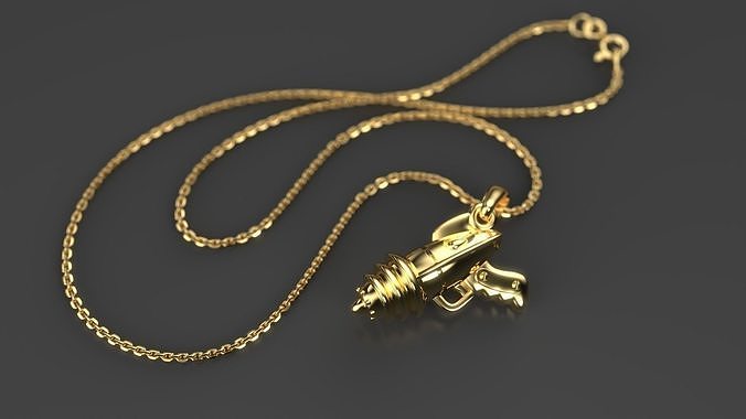 Ray Gun Pendant 3D print model