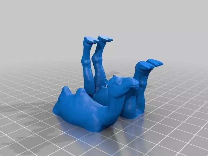 FDM ready split Camel Free 3D print model_0